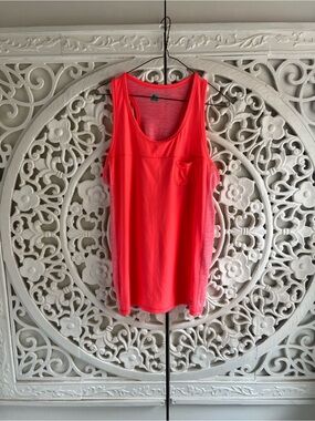 RBX Neon Pink Racerback Workout Tank Top Size Large Athletic Activewear